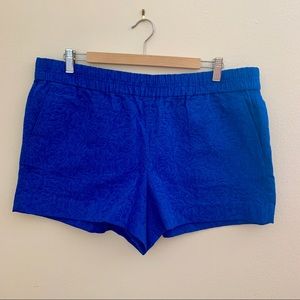 J. Crew 3” Floral Jacquard Boardwalk Pull-on Short